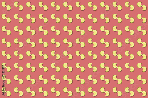 Wallpaper Mural delicious bitten cucumber slice pattern - wallpaper red Torontodigital.ca