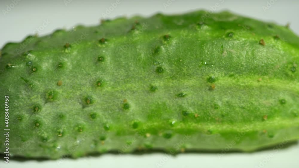 Rotation of a heap of ripe green cucumber Rotation of a heap of ripe green cucumber