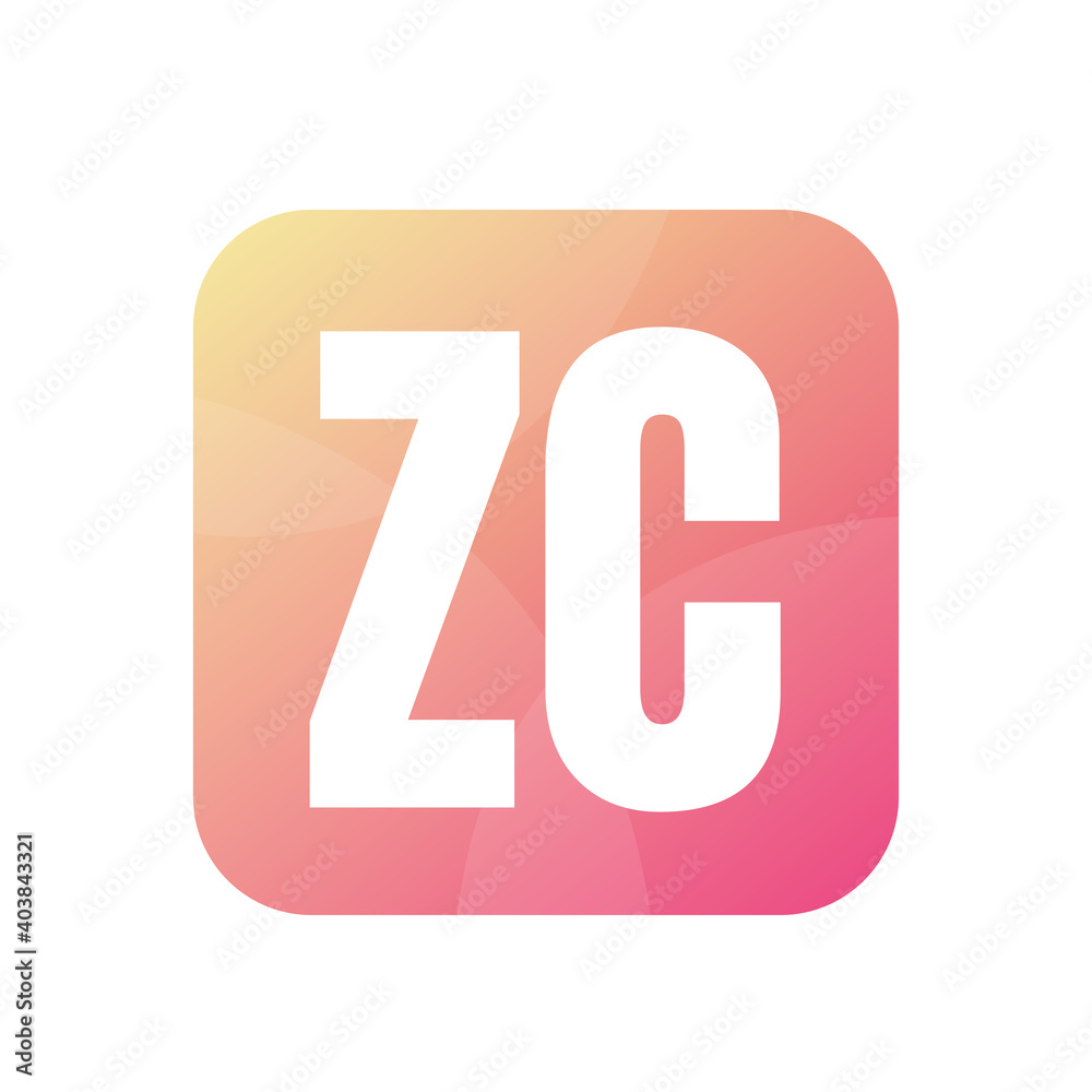 ZC Letter Logo Design With Simple style ZC Letter Logo Design With Simple style