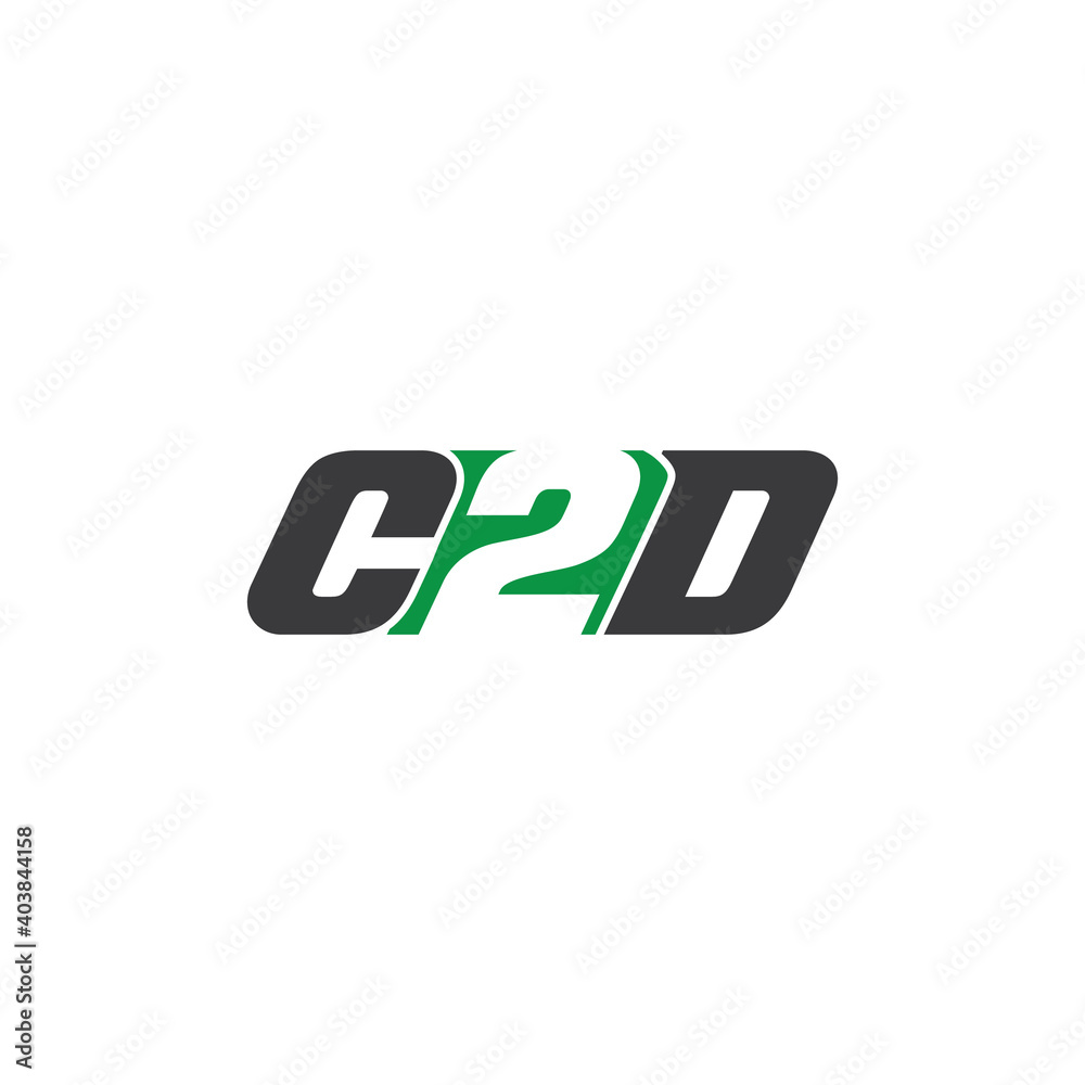C2D logo design vector template C2D logo design vector template
