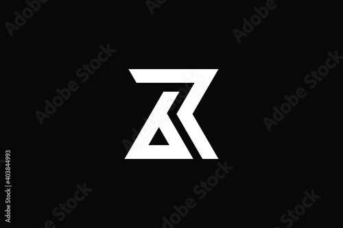 Free Download RB logo letter design on luxury background. BR logo monogram initials letter concept. RB icon logo design. BR elegant and Professional letter icon design on black background. R B BR RB - GFXLoad