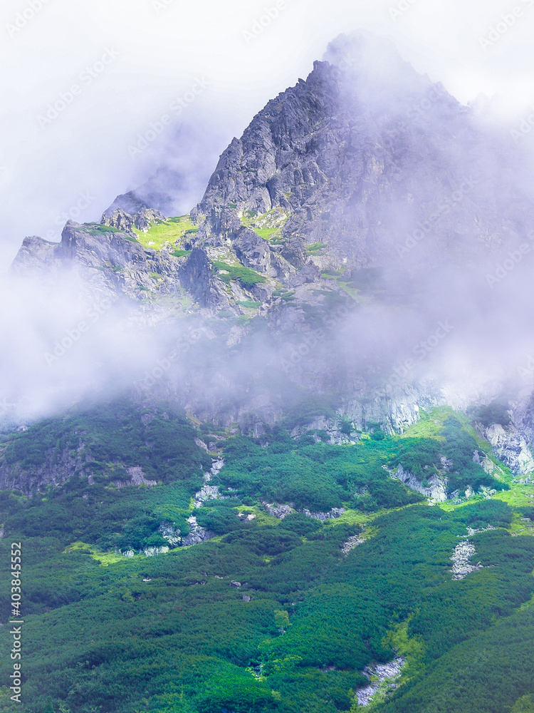 Obraz premium Landscape with clouds Tatra National Park