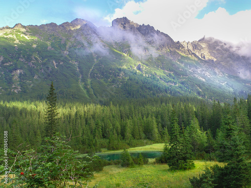 Landscape in the morning Tatra National Park