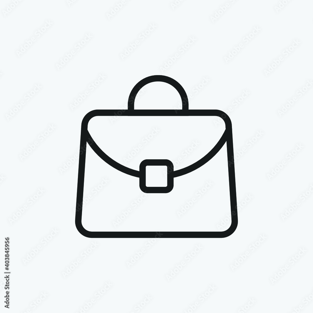 Editable Suitcase Line Art Icon Using For Presentation, Website And Application Editable Suitcase Line Art Icon Using For Presentation, Website And Application