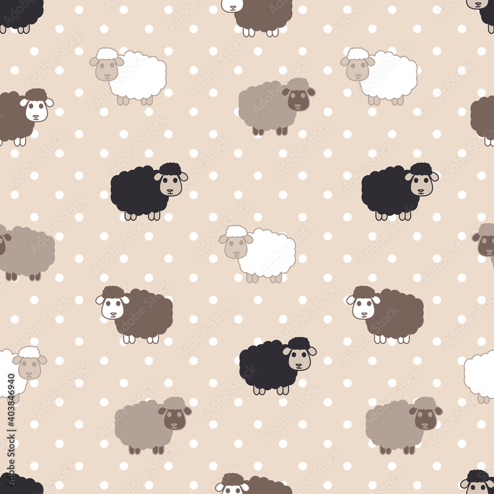 Counting Sheep Seamless Pattern Counting Sheep Seamless Pattern