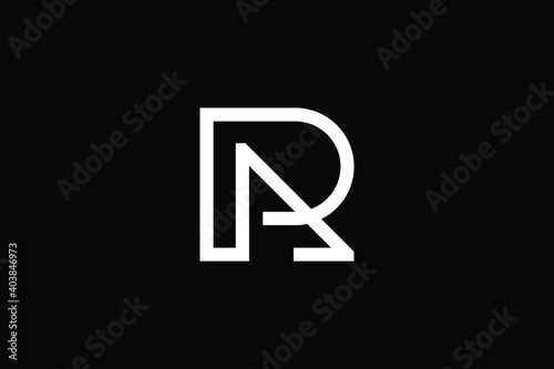 AR logo letter design on luxury background. RA logo monogram initials letter concept. AR icon logo design. RA elegant and Professional letter icon design on black background. AR RA