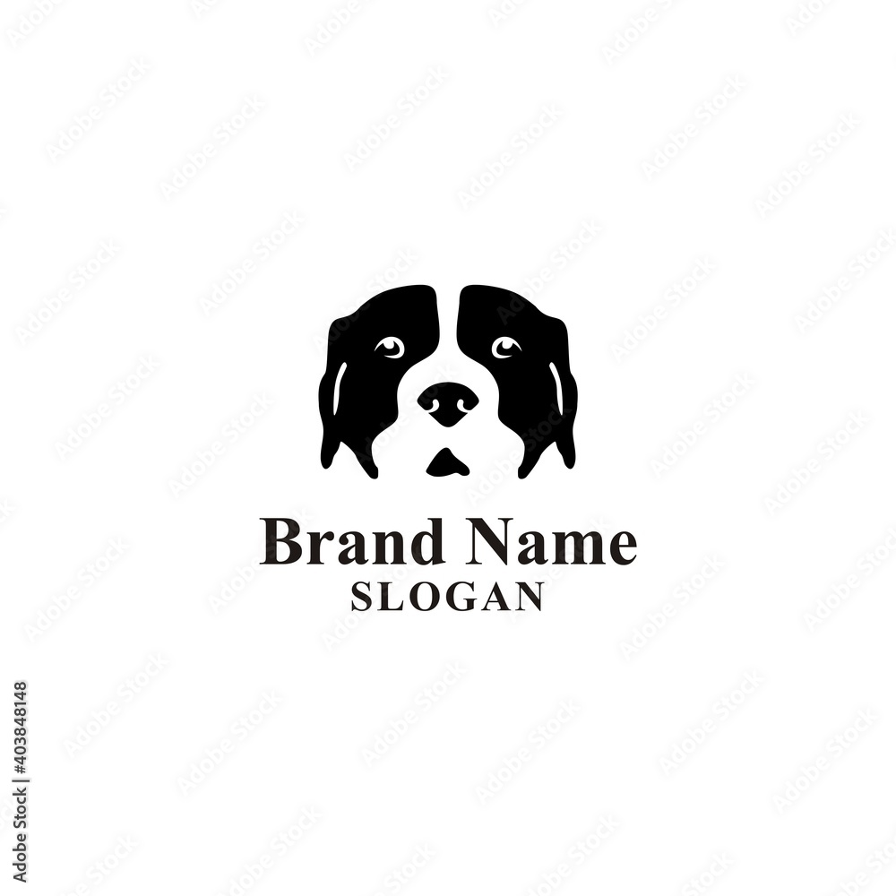 Head Black dog Logo design