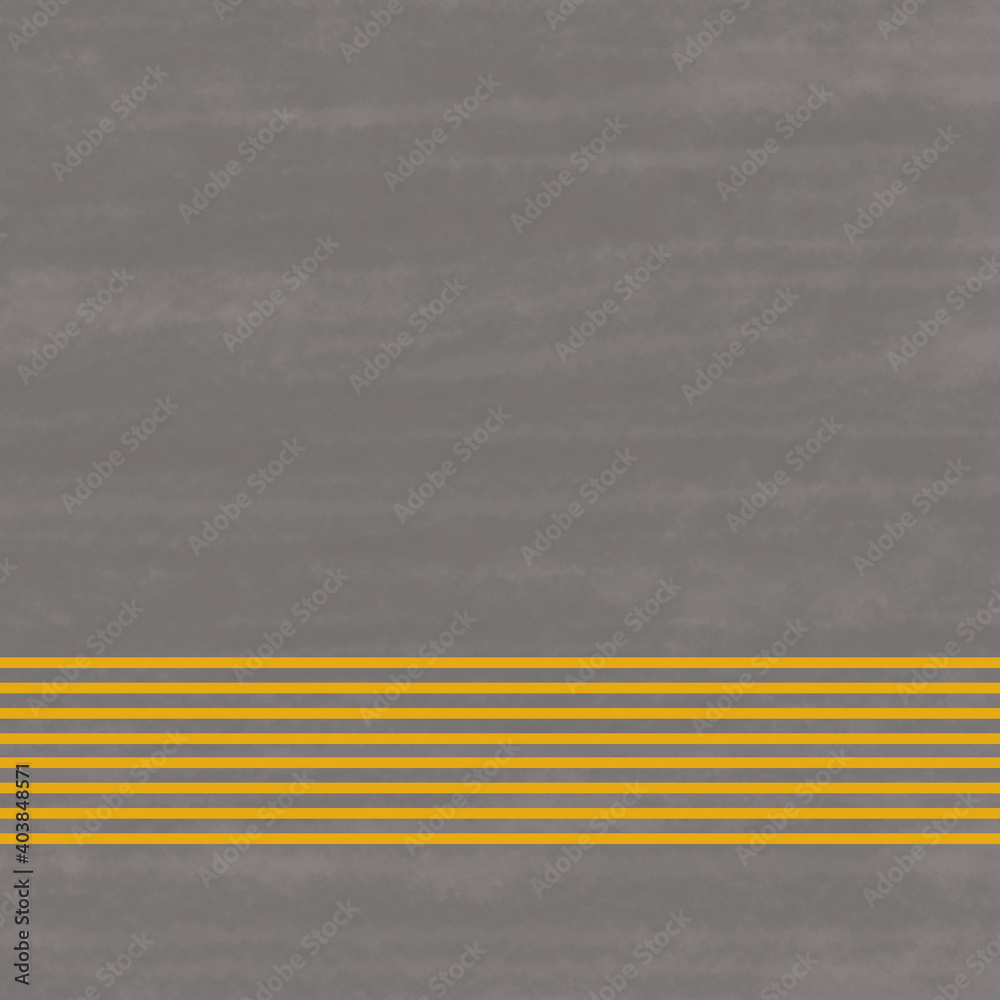 Yellow lines gray background popular color art illustration wallpaper street sign simple design.