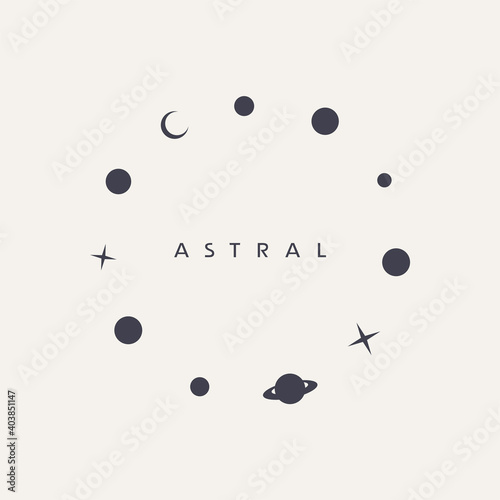 Circle astral symbol