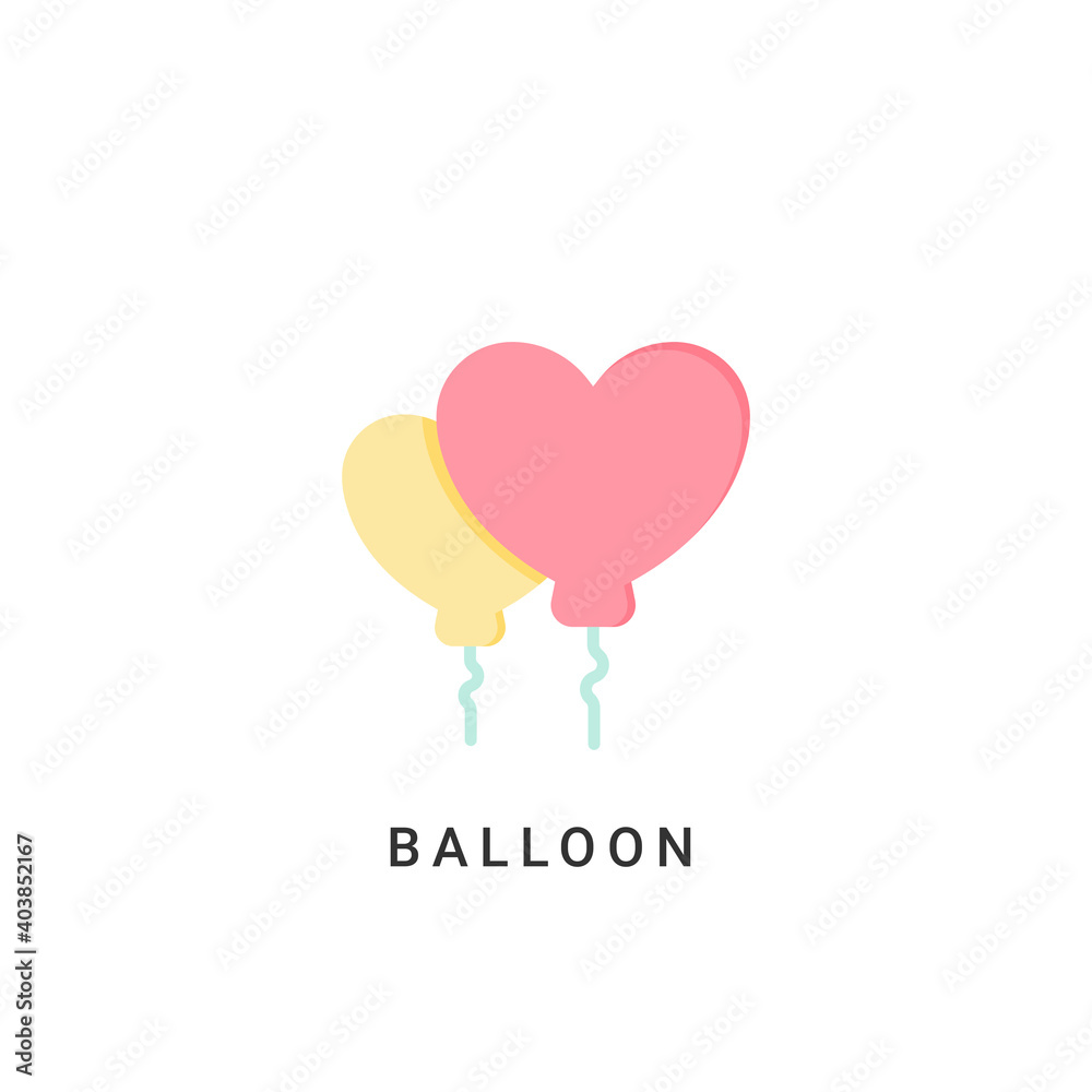 balloon icon vector illustration. balloon icon flat design.