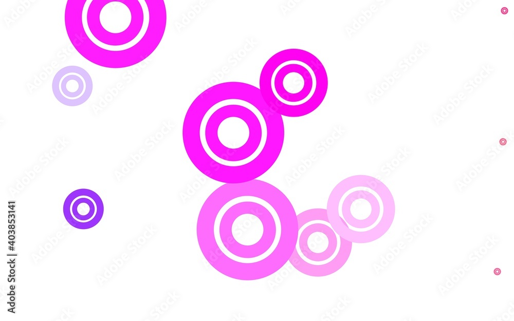 Light Purple, Pink vector template with circles. Light Purple, Pink vector template with circles.