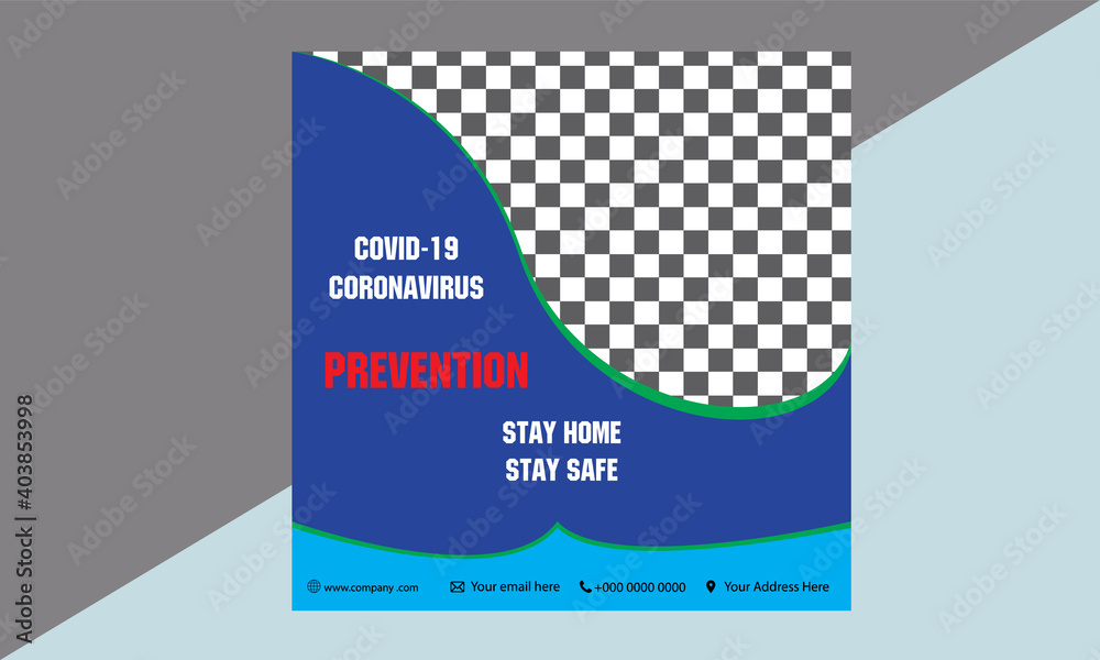 corporatate business coronavirus template design