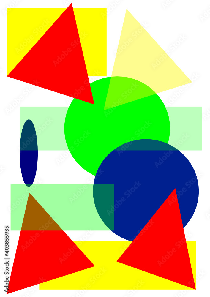Geometrische bunte Formen Muster abstrakt
