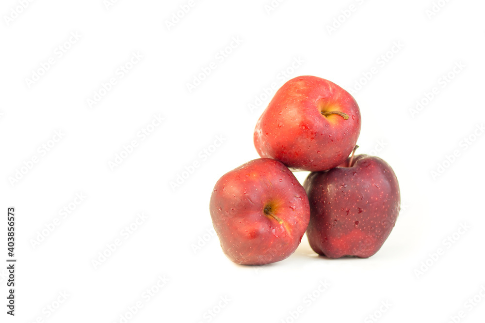 group of Red organic apple stack good for healthy and diet group of Red organic apple stack good for healthy and diet