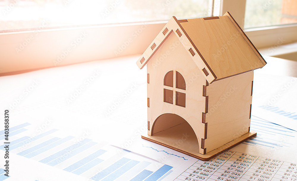 house model for concept investment mortgage fund finance and home loan