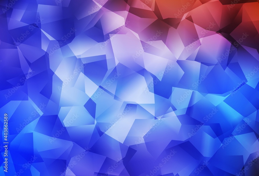 Light Blue, Red vector polygonal pattern. Light Blue, Red vector polygonal pattern.