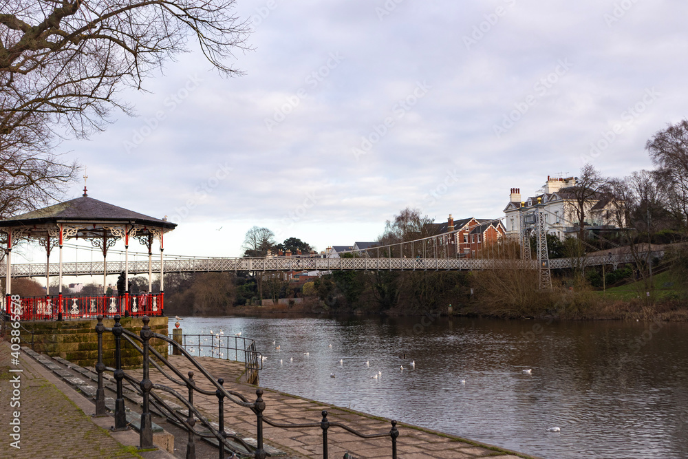Fototapeta premium river and bridge