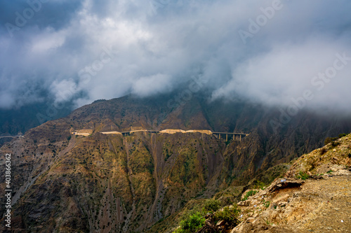 The beautiful mountain road from Al Baha, Saudi Arabia