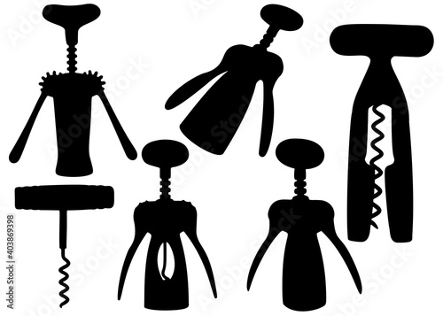 Corkscrews and openers for wine and other bottles of alcohol.