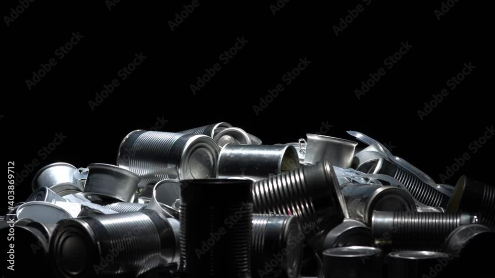 Large amount of metal tins, cans and jars for recycling. Aluminum metal food and drink sorted scraps. Steel packaging. Zero waste and recycle of domestic waste at home concept. No pollution. Large amount of metal tins, cans and jars for recycling. Aluminum metal food and drink sorted scraps. Steel packaging. Zero waste and recycle of domestic waste at home concept. No pollution.