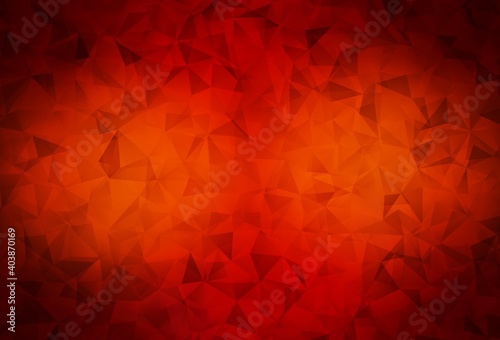Dark Red vector abstract mosaic pattern.