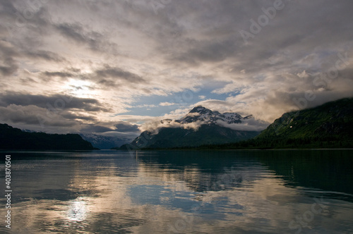 Sunset and Mountains, Glacier Bay, Alaska © Betty Sederquist