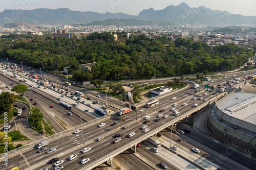 Heavy traffic in Rio de Janeiro, Brazil photo