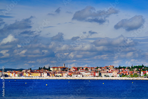 Touristic view of Rovinj resort, Istrian Peninsula, Croatia, Europe