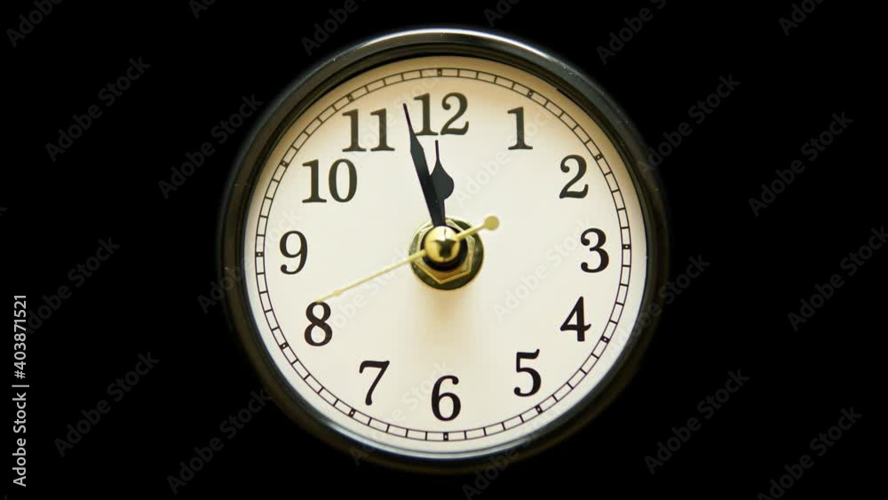 Clock face view with fast moving clock hands time lapse. Time running out concept. Timelapse of table business timer. Every minute counts idea. 4k. Clock face view with fast moving clock hands time lapse. Time running out concept. Timelapse of table business timer. Every minute counts idea. 4k.