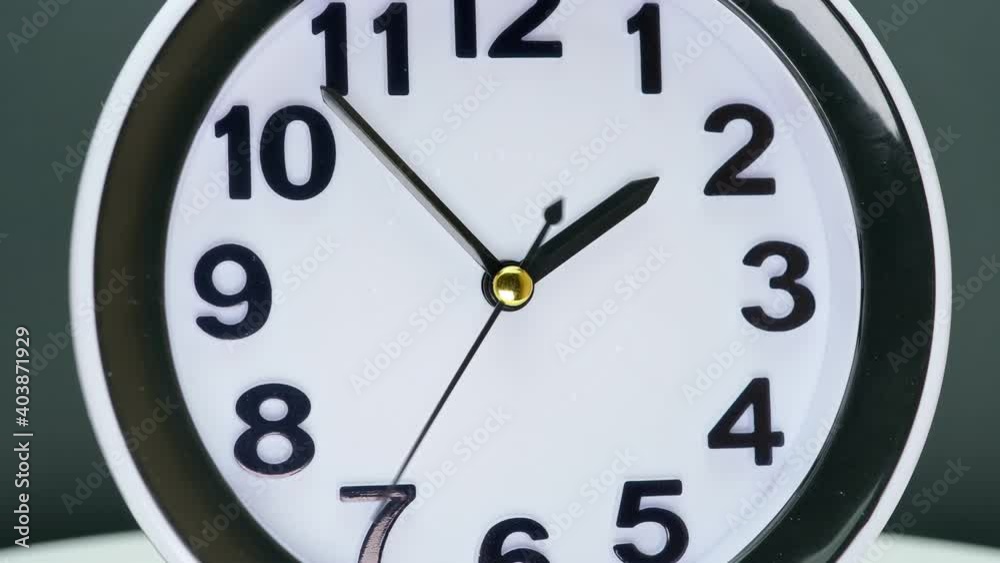 Modern clock face fast time lapse motion. Quick side movements and accelerated minutes arrow ticking timelapse. Time flies in high speed concept. Extreme macro close up. 4k. Modern clock face fast time lapse motion. Quick side movements and accelerated minutes arrow ticking timelapse. Time flies in high speed concept. Extreme macro close up. 4k.