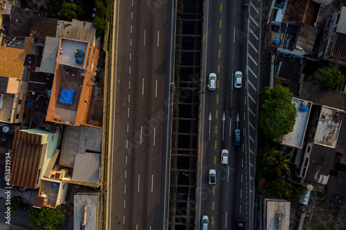 Heavy traffic in Rio de Janeiro, Brazil