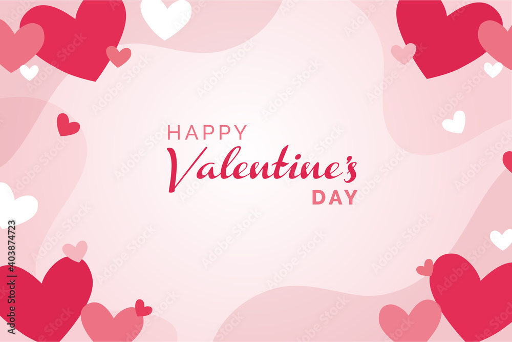 Valentines Day Card Background with Hearts Valentines Day Card Background with Hearts