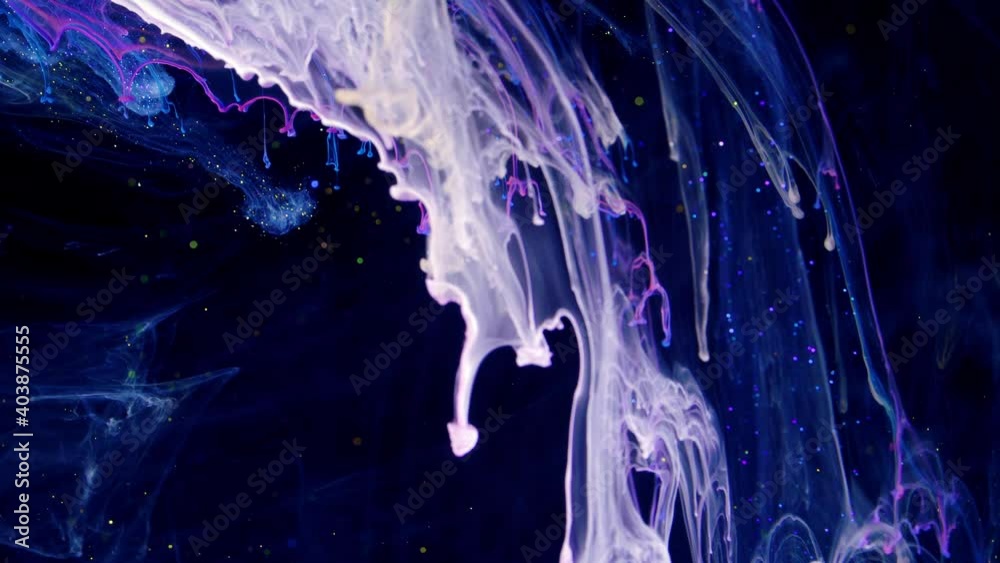 Color Liquid in dynamic flow.