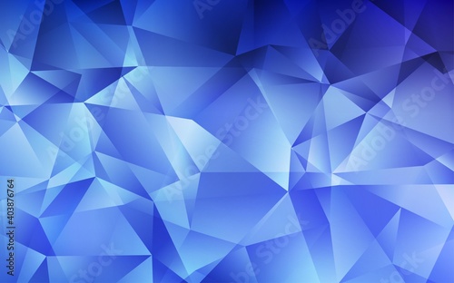 Light BLUE vector polygonal background.