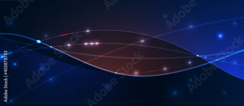 Technology data background, idea of global business solution