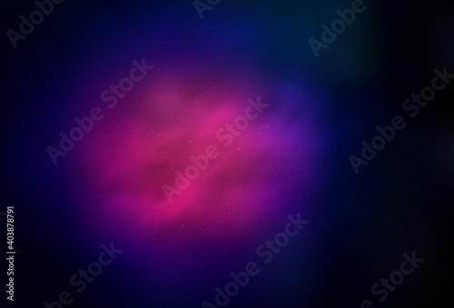 Dark Pink, Blue vector layout with cosmic stars.