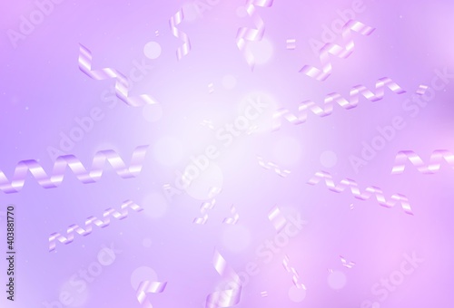 Light Purple vector texture in birthday style.