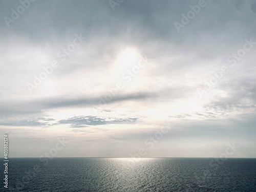 clouds over the sea