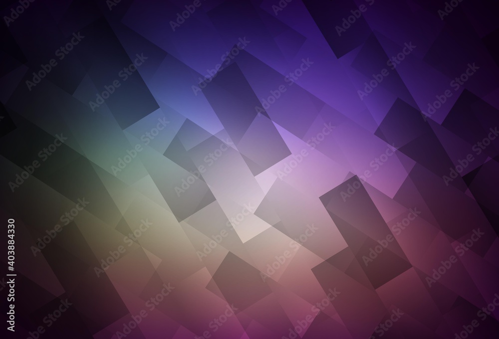 Dark Pink, Green vector template with rhombus.