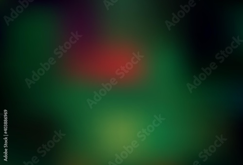 Dark Green vector blurred bright pattern.