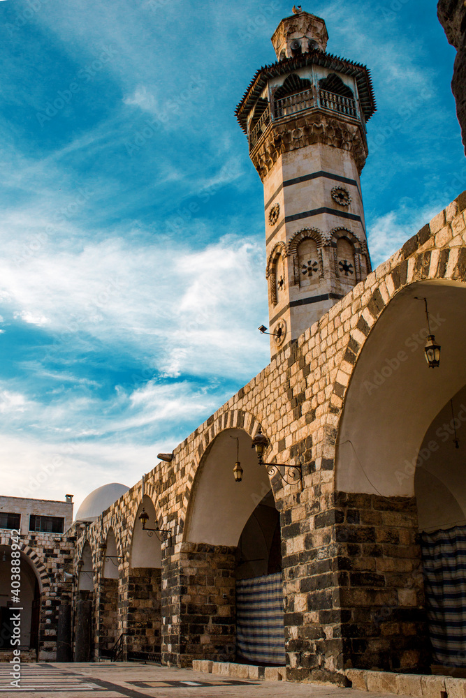 Fototapeta premium An ancient archaeological mosque in Syria