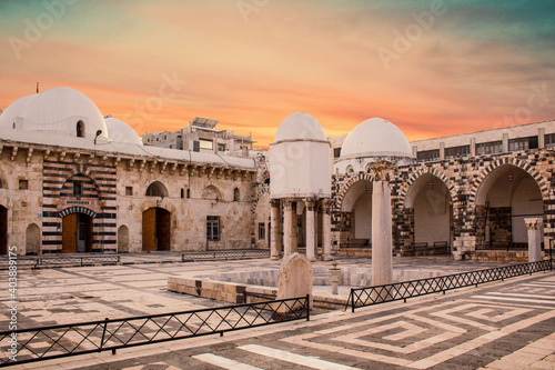Fotografie An ancient archaeological mosque in Syria