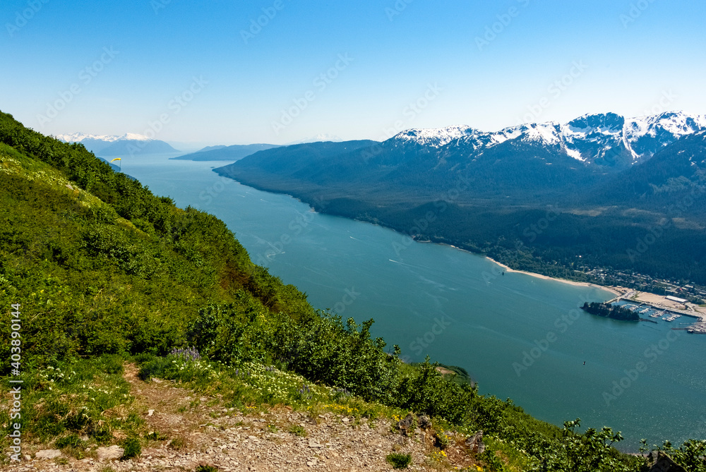 Top view of Juneau - Alaska - USA
