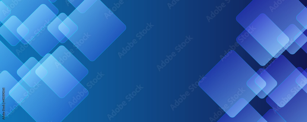 Blue and grey glossy squares abstract tech banner design. Geometric vector background Blue and grey glossy squares abstract tech banner design. Geometric vector background