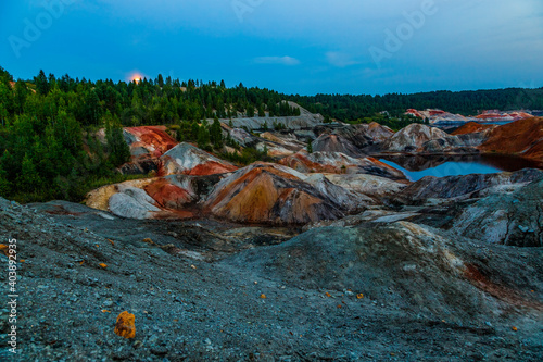 Obraz na plátně Landscape like a planet Mars surface