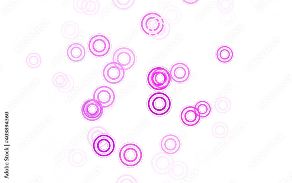 Light Purple, Pink vector layout with circle shapes. Light Purple, Pink vector layout with circle shapes.