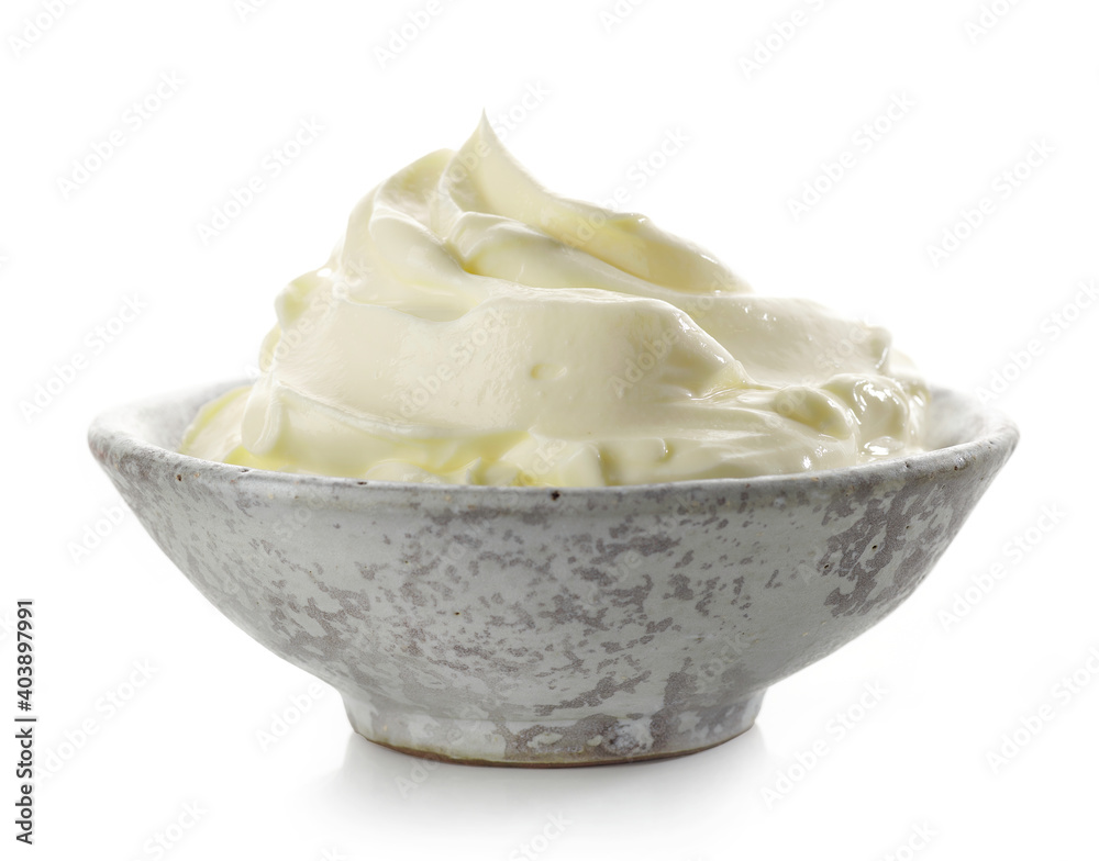 bowl of cream cheese bowl of cream cheese