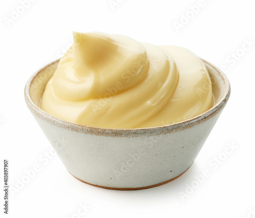 bowl of mayonnaise photo