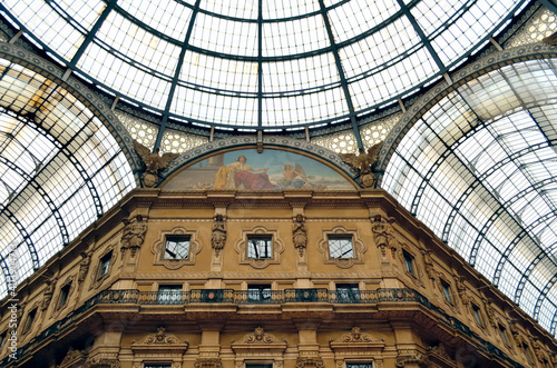 Fragment of Wall and Roof in Galleria Vittorio Emanuele II