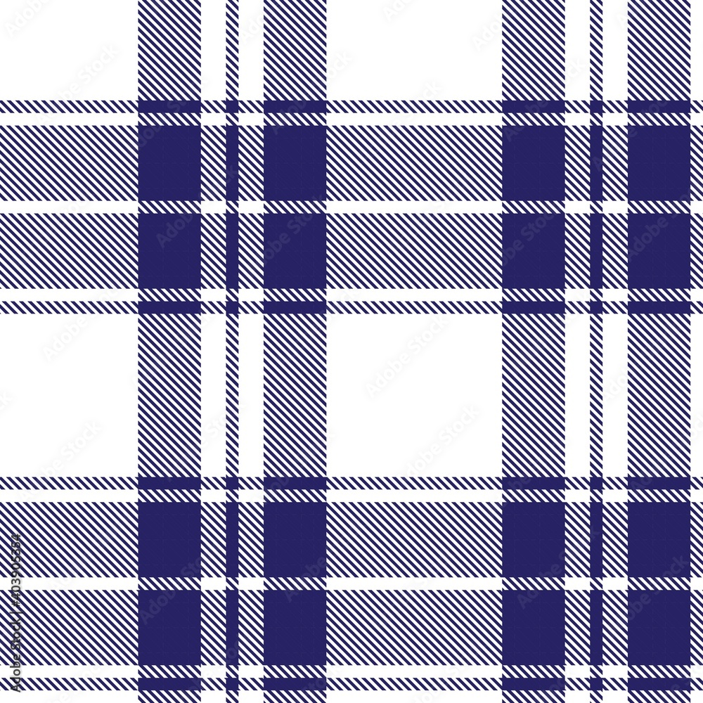 Blue Asymmetric Plaid textured Seamless Pattern